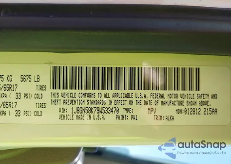 2009 Jeep Liberty Limited from USA, damaged, VIN 1J8GN58K79W533470